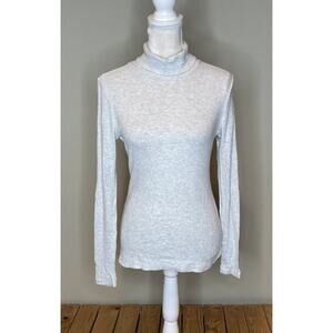 NEW Karen Kane Ribbed Turtleneck Top Size Small Women’s Gray
